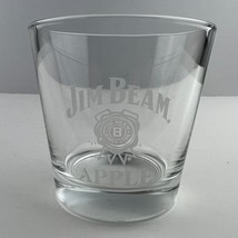 Jim Beam Apple Bourbon Whiskey Etched Rocks Glass - £6.95 GBP