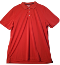 Amazon Essential Polo Shirt Mens Large Red 100% Polyester Short Sleeve Collared - £7.35 GBP