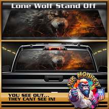 Lone Wolf Standoff - Truck Back Window Graphics - Customizable - £46.54 GBP+