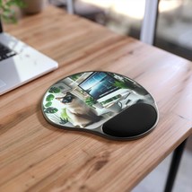 Stylish Cat Themed Mouse Pad with Wrist Rest, Gaming Desk Accessory, Off... - $42.10 CAD