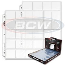 2 Boxes of 100 BCW 20 Pocket Pages for Coin Holders, Slides or Pogs (200... - $39.23