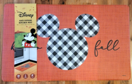 Disney Anti Fatigue Hello Fall Kitchen Mat Mickey Mouse Nwt 18X30 Adorable #3 - £32.16 GBP