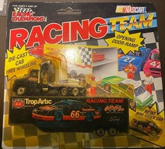 Nascar Racing Champions Truck and Trailer with race car #66 Racing Team - £9.59 GBP