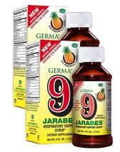 Germa  9 Jarabes respiratory support syrup 4 oz  (2 Pack) - £22.37 GBP