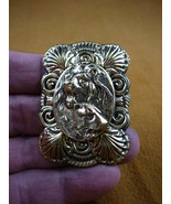 (B-LION-651) Lion lions pair wild Big cat roaring pin pendant 651 - $18.99