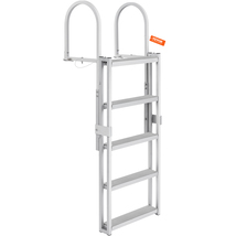 VEVOR Dock Ladder, Retractable 5 Steps, 350 lbs Load, 66.9&#39;&#39;-78.9&#39;&#39; Adju... - $185.44 CAD