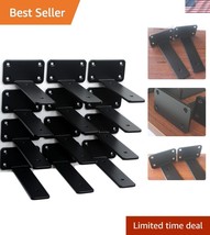 Industrial-Style 12 Piece 6-Inch L Bracket Set for Versatile Shelf Mounting - $46.50