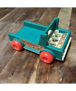 Vintage 1972 Fisher Price Toys Truck/ Jeep Green Little People Camper Truck - €9,81 EUR