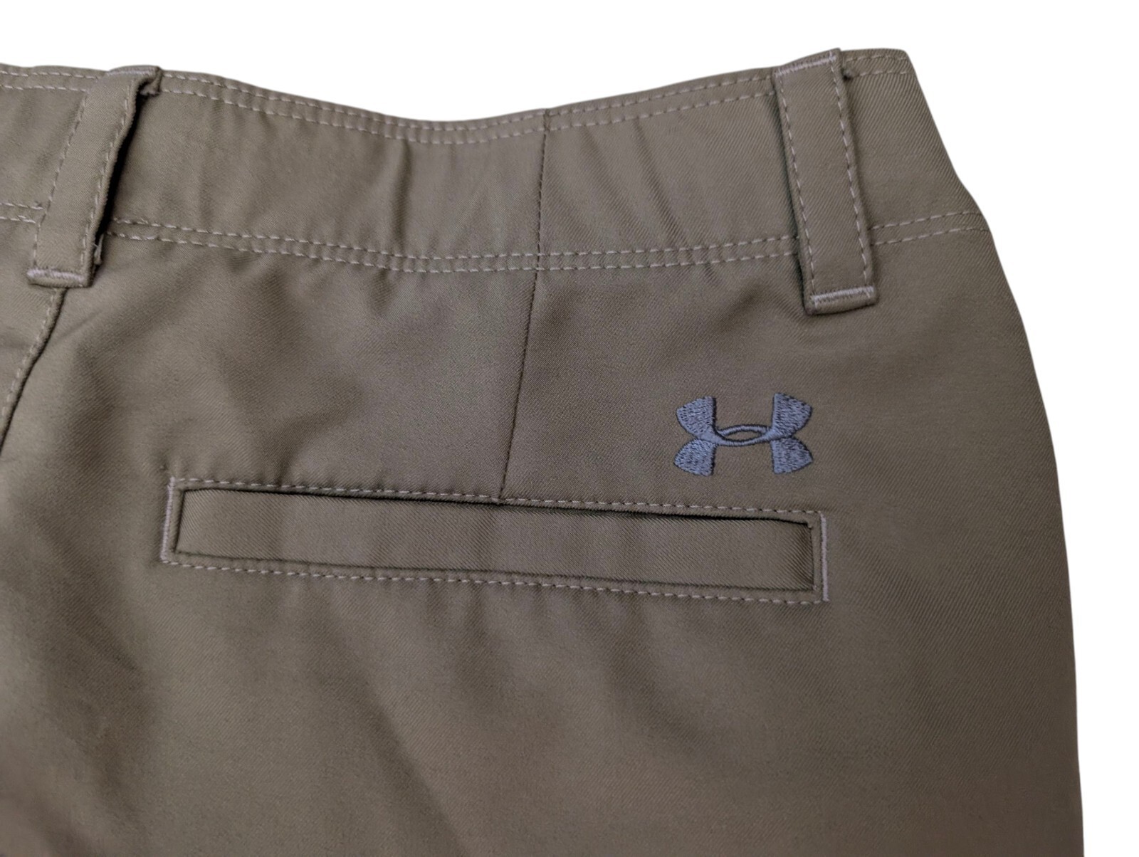 Lot Of 2 Boys Under Armour Khaki Tan Shorts Size Medium 10 /12 School Uniform Item image 2