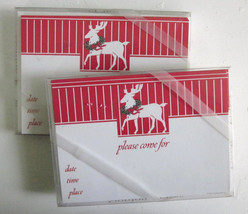 Gordon Fraser 16 Christmas Reindeer Invitations Printed in England New V... - £14.89 GBP