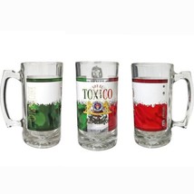 Mexican Toxico Chingon Beer Mug Tarro Clear Glass 27oz Tall - $17.81