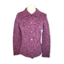 VTG Jones Wear Sport Lambswool Angora Cotton Button Knit Sweater Medium - £15.58 GBP