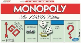Monopoly The 1980&#39;s Edition With 1980&#39;s Artwork Components incl. All Classic Tok - £54.51 GBP
