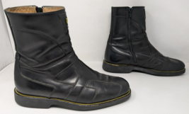 Michael Toschi Motard Motorcycle Boots Men&#39;s Size 10 Made in Italy Vintage - $230.63