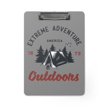 Personalized Clipboard 9x12.5&quot; USA-Made with Outdoor Adventure Themed Print - £38.08 GBP