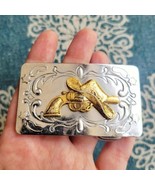 Vintage Country Western Revolver Gun Cowboy Hat Belt Buckle - $69.35 CAD