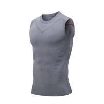 Anymens Fitness Tshirt Gray Gyms Clothing Tank Top Quick Dry Vest Workout Sports - £24.57 GBP+