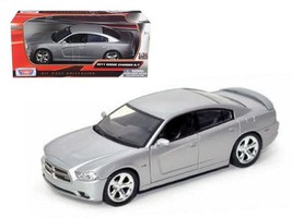 2011 Dodge Charger R/T Hemi Silver 1/24 Diecast Model Car by Motormax - £25.47 GBP