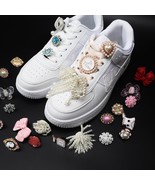 Shoe Charms Rhinestone Pearls beauty perfume Sneaker decoration accessor... - £4.95 GBP