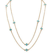 PalmBeach Jewelry Birthstone Yellow Goldtone Station Necklace - $29.82