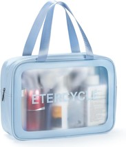 Large Travel Toiletry Bag for Women Makeup Cosmetic Organizer Bag for Travel Blu - £19.61 GBP