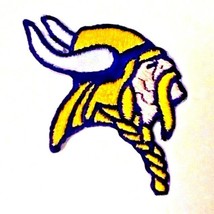 Minnesota Vikings 1 3/4&quot; Right Face Logo 90&#39;s Iron-On Patch NFL - £5.78 GBP
