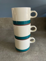 Estate Sale Vintage Stackable Inter-National Stoneware Japan Coffee Tea Mug Set - £7.41 GBP