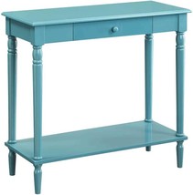Convenience Concepts French Country Hall Table With Drawer And Shelf, Blue - £128.68 GBP