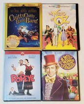 Chitty Chitty Bang Bang, Popeye, Wizard Of Oz &amp; Willy Wonka And The Chocolate... - £13.99 GBP