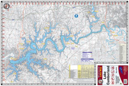 Lake Cumberland KY Laminated Wall Map (KF) - £43.18 GBP