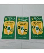 (3) Vintage GSC Extra Profit Hybrid Corn Data Memo Notebook St Joseph Il... - $270.85 MXN