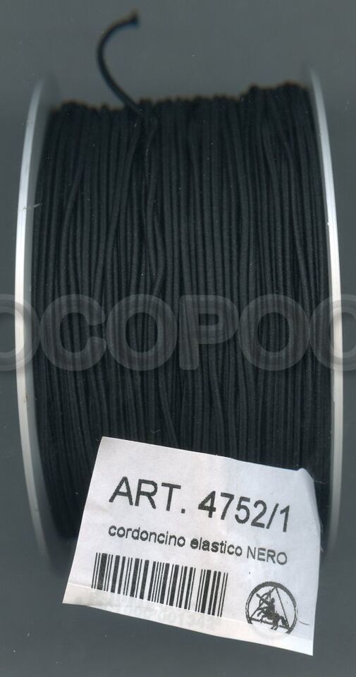 5 Meters GALLON Elastic Tubular Cord Colorful ART. 4752/1 - $1.33