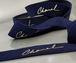 CHANEL GIFT WRAP RIBBON  / RARE / SOLD BY YARD  - £19.15 GBP