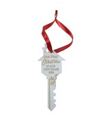 2022 Our First Christmas in Our New Home Wooden Ornament Key Shape House... - $9.85