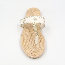 Muk Luks Women Flip Flop Thong Sandals US 9 White Beige - £13.45 GBP