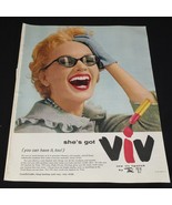 VIV Lipstick by Toni Vintage Print Ad 1955 Fashion Gillette Co - €5,05 EUR