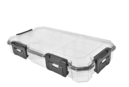 Husky 12 inch 9-Compartment Waterproof Storage Bin Small Parts Organizer - £19.53 GBP
