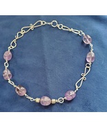 Amethyst and Sterling Silver Statement Necklace - $50.00