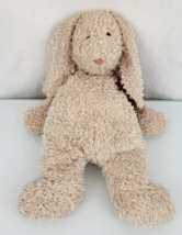 Jellycat Bunglie Bunny Rabbit Beige Pink Velvet Ears Shaggy Plush Toy 16&quot; - £21.28 GBP