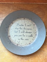 Barbare Lloyd Signed Painted Wood Inspirational Maybe I Can’t Stop the D... - £8.88 GBP