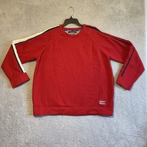 Vintage Y2K Tommy Hilfiger Tommy Jeans Sweater Men XXL 2XL Red Sweeter - $25.39