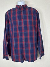 Dockers Men Size XL Plaid Button Up Shirt Long Sleeve Pocket - $8.17