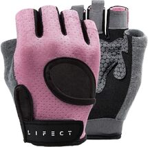 Essential Breathable Weight Lifting Gloves - Padded &amp; Anti-Skid Pink Design - $24.70