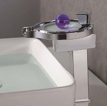 Cascada Modern Stylish Single Handle Color Changing LED Faucet - $267.25