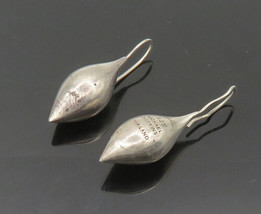 MICHAEL DAWKINS 925 Silver - Vintage Shiny Rain Drop Dangle Earrings - EG9281 - £77.10 GBP
