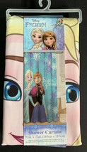 Disney Frozen Snowflake Sisters Forever Elsa Anna Fabric Shower Curtain NEW - £14.16 GBP