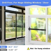 Sliding Door Security Bar 2Pack, 2 in 1 Patio Door Security Bar Window Security - £37.37 GBP