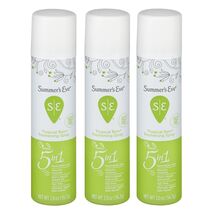 Pack of 3 Summer's Eve Tropical Rain 2oz Feminine Deodorant Spray RARE - $29.74