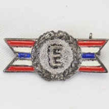 WWII Sterling Silver Pins Army Navy E Excellence Enameled Production Award WW2 - £4.59 GBP