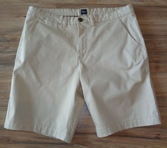JACHS NY Size 32 Waist BLEECKER FIT Beige Flat Front New Mens Shorts - £54.18 GBP